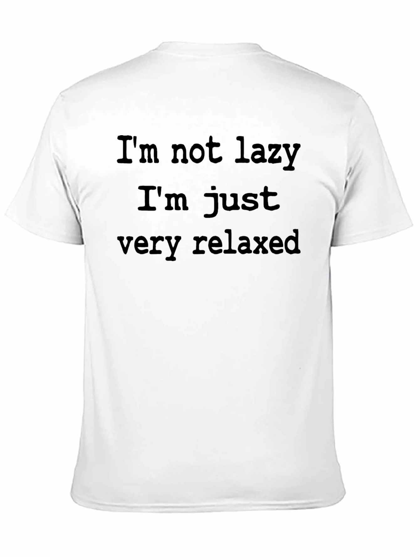 Relaxed Fit T-Shirt - Im Not Lazy Graphic Tee