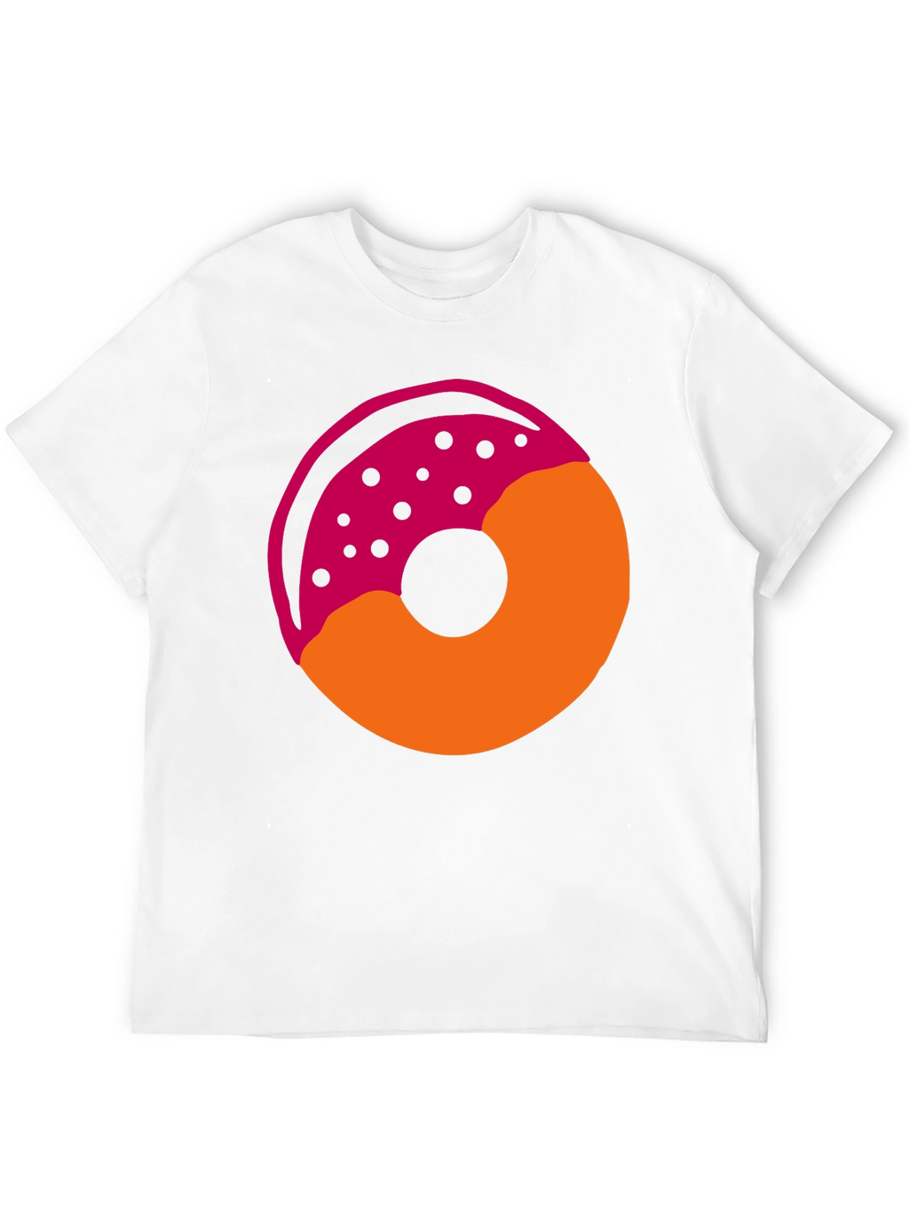 Donut Graphic T-Shirt - Casual Style Tee