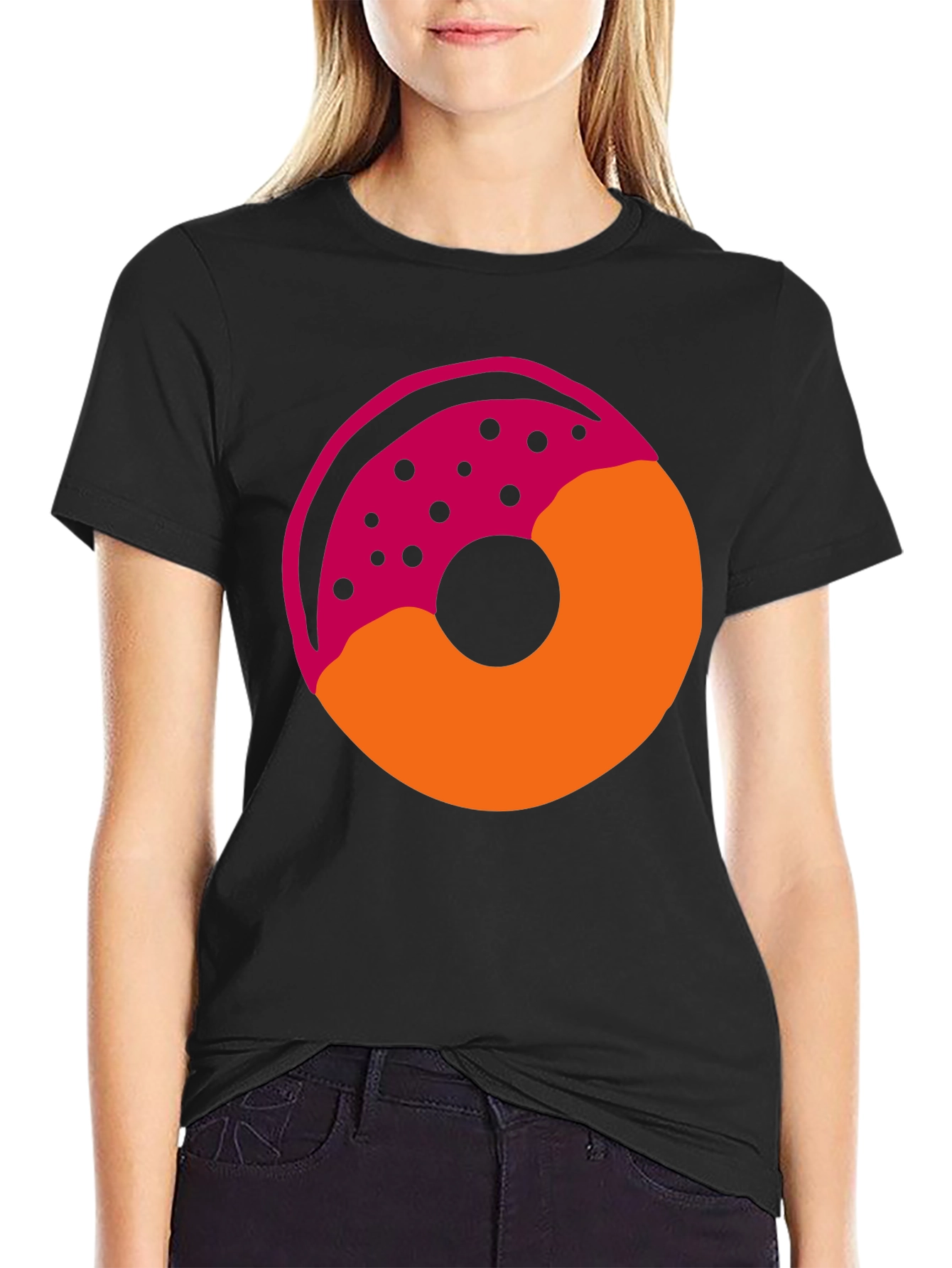 Donut Graphic T-Shirt - Casual Style Tee