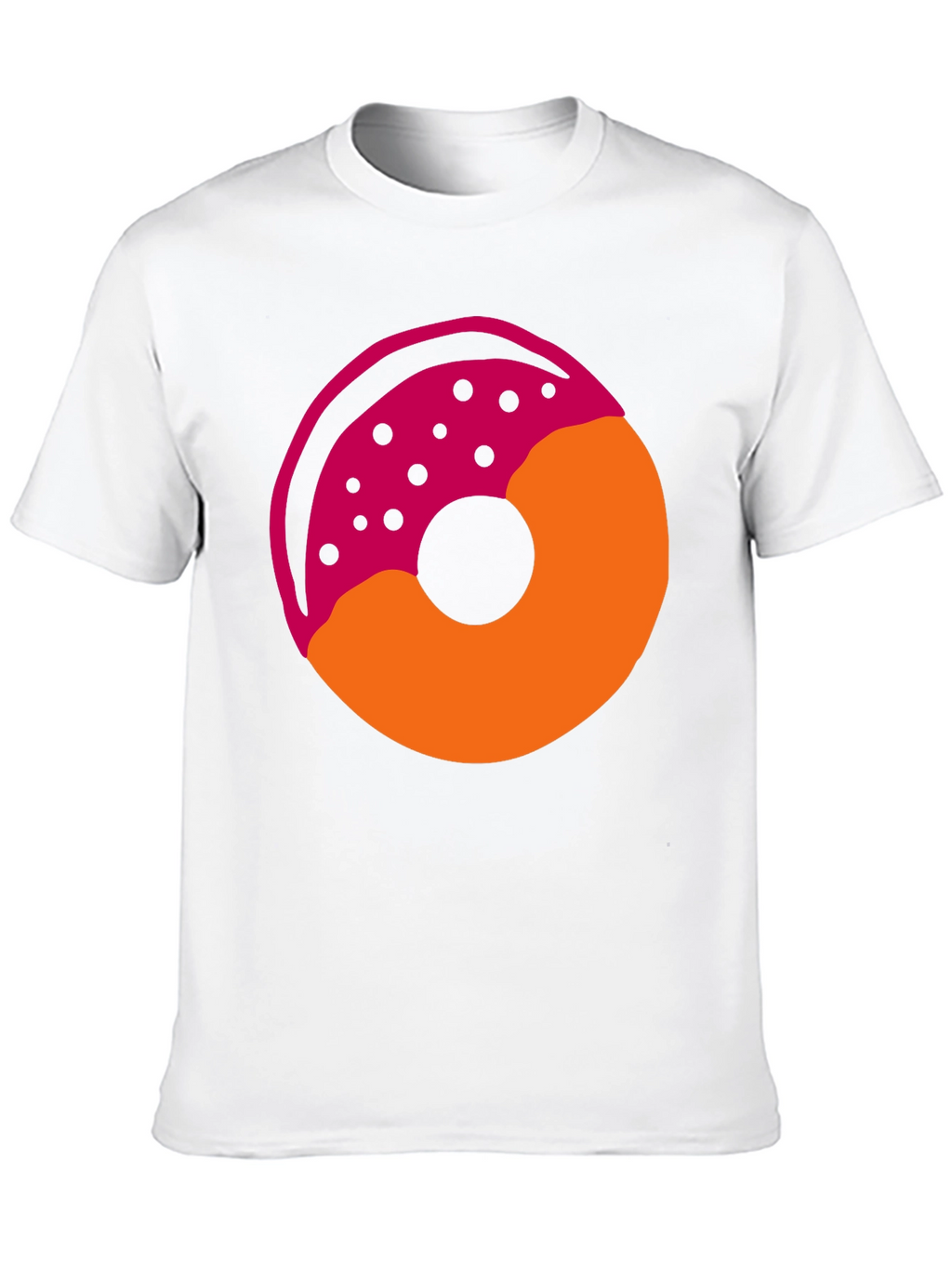 Donut Graphic T-Shirt - Casual Style Tee