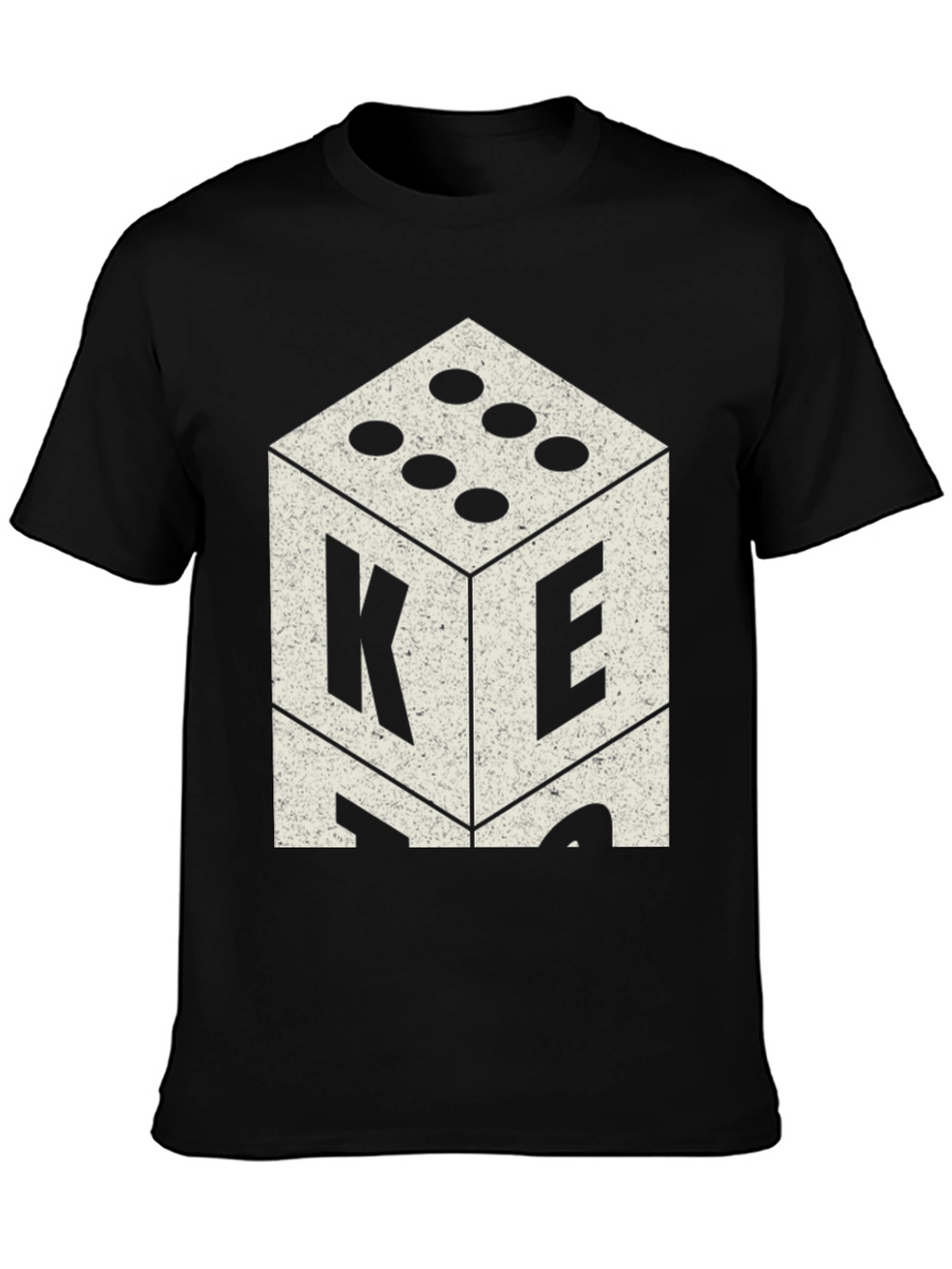 Retro Dice Graphic Tee - Casual Mens T-Shirt