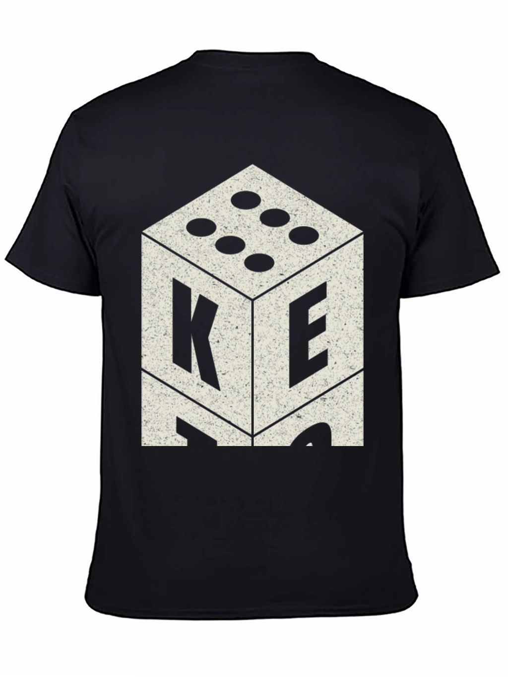 Retro Dice Graphic Tee - Casual Mens T-Shirt