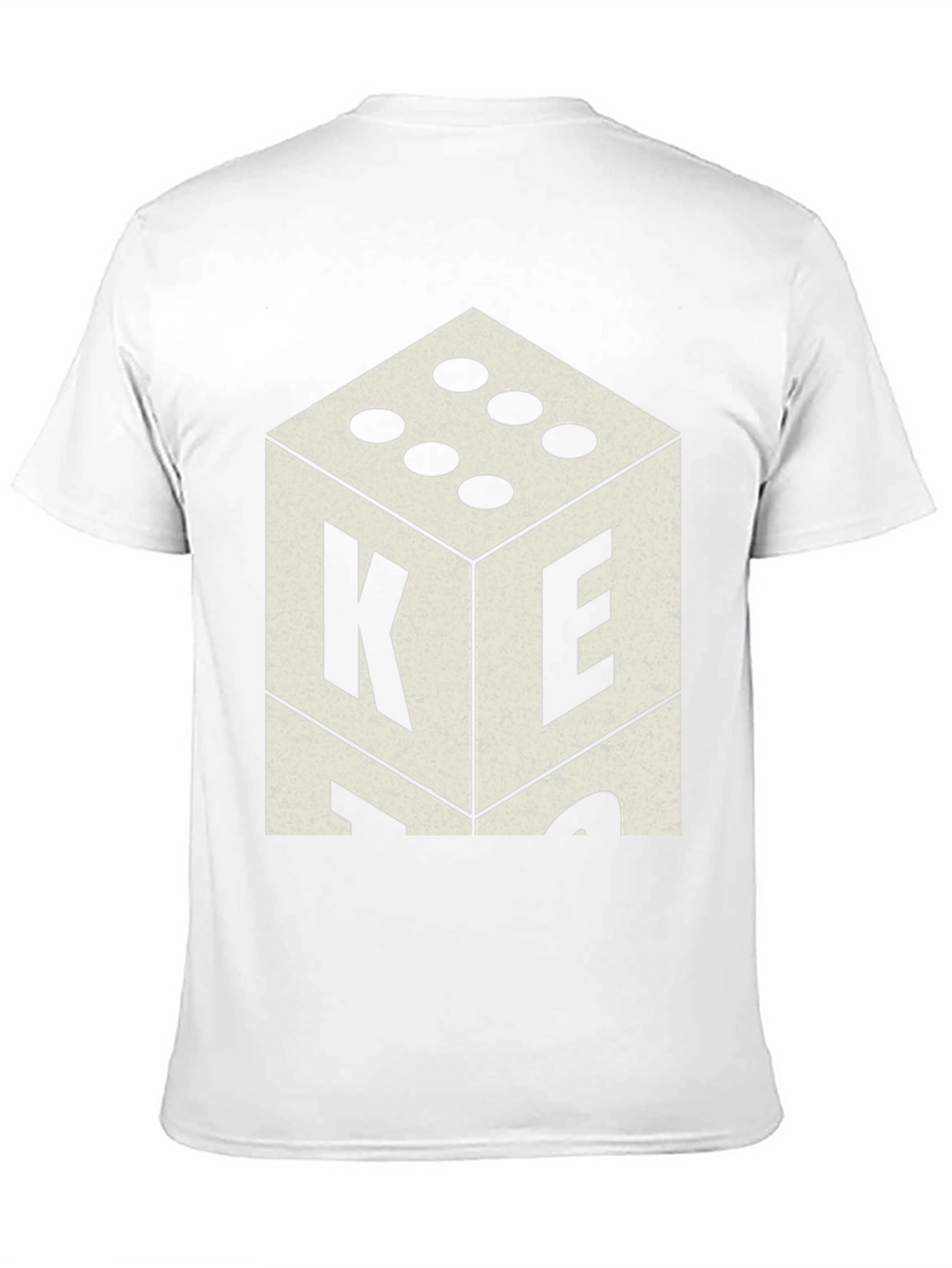 Retro Dice Graphic Tee - Casual Mens T-Shirt