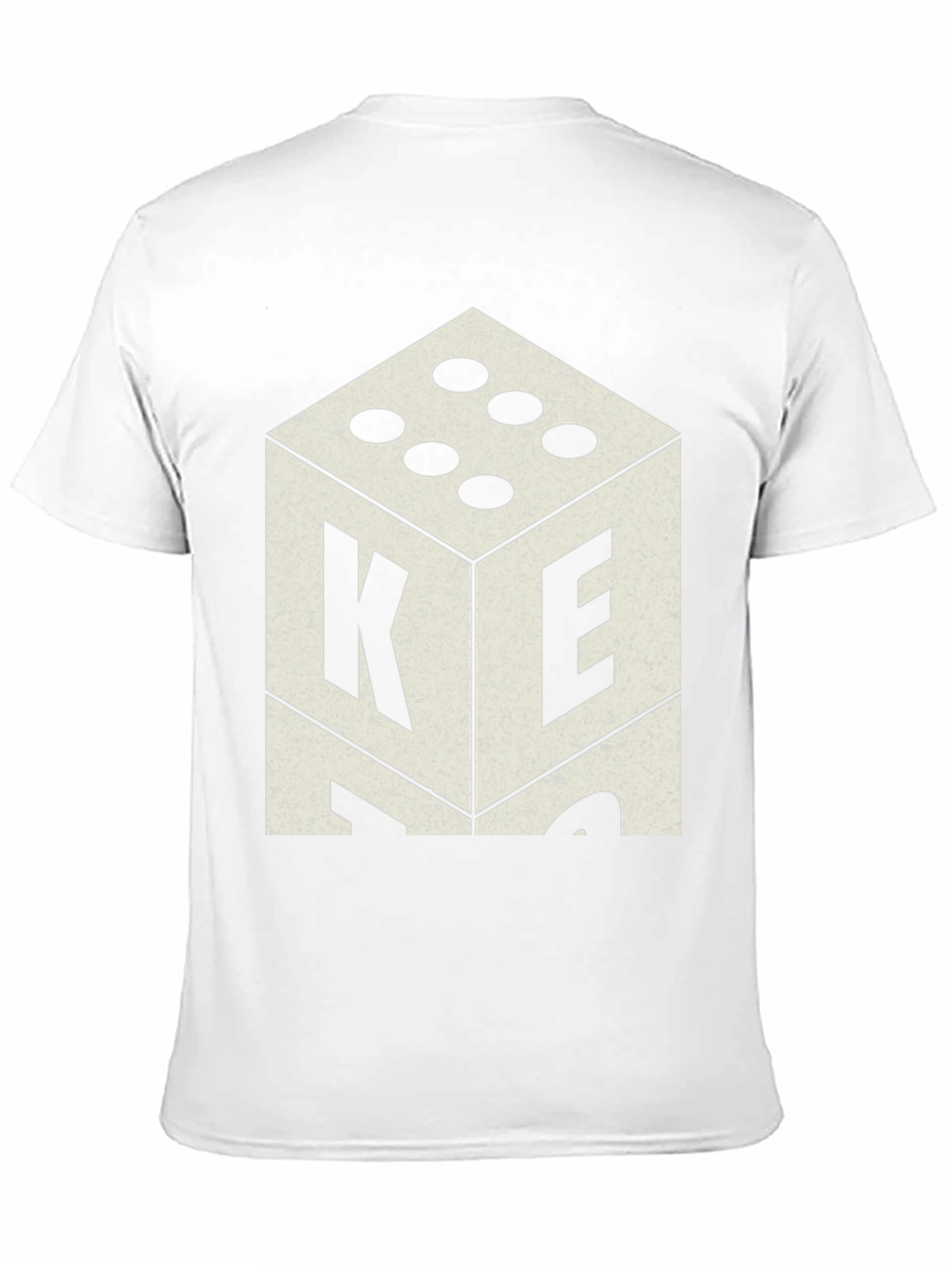 Retro Dice Graphic Tee - Casual Mens T-Shirt