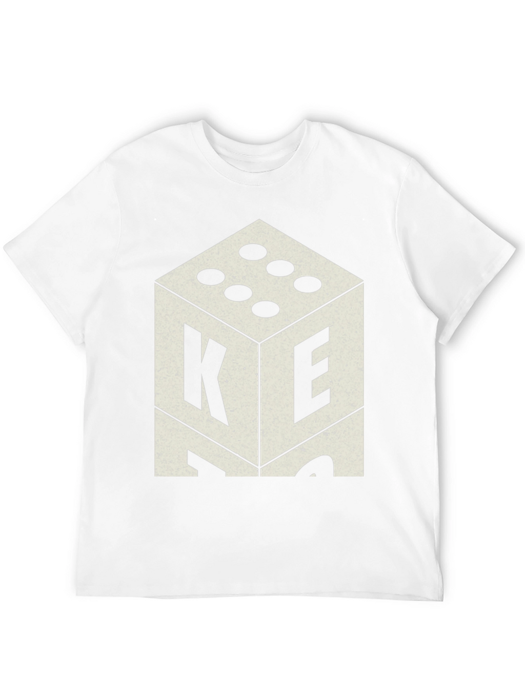 Retro Dice Graphic Tee - Casual Mens T-Shirt