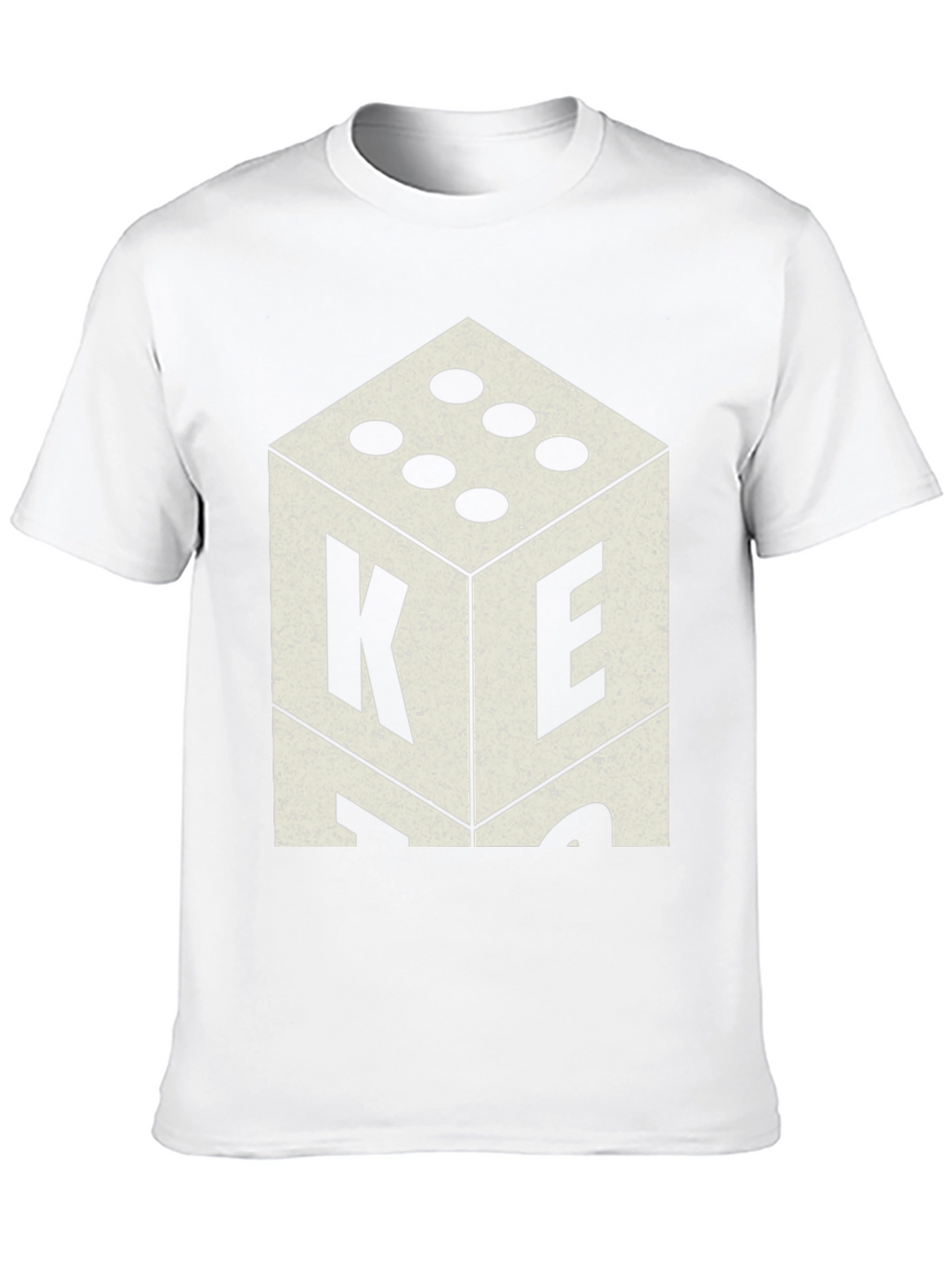 Retro Dice Graphic Tee - Casual Mens T-Shirt