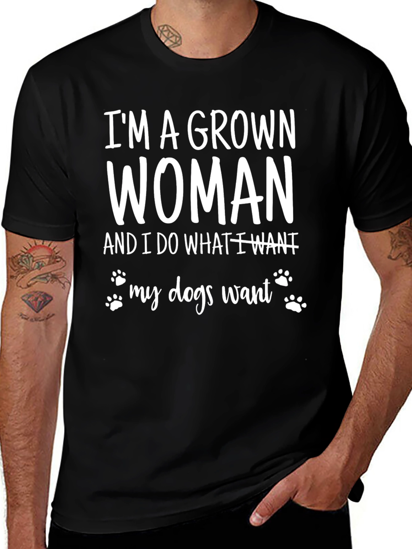 Im a Grown Woman Dog T-Shirt