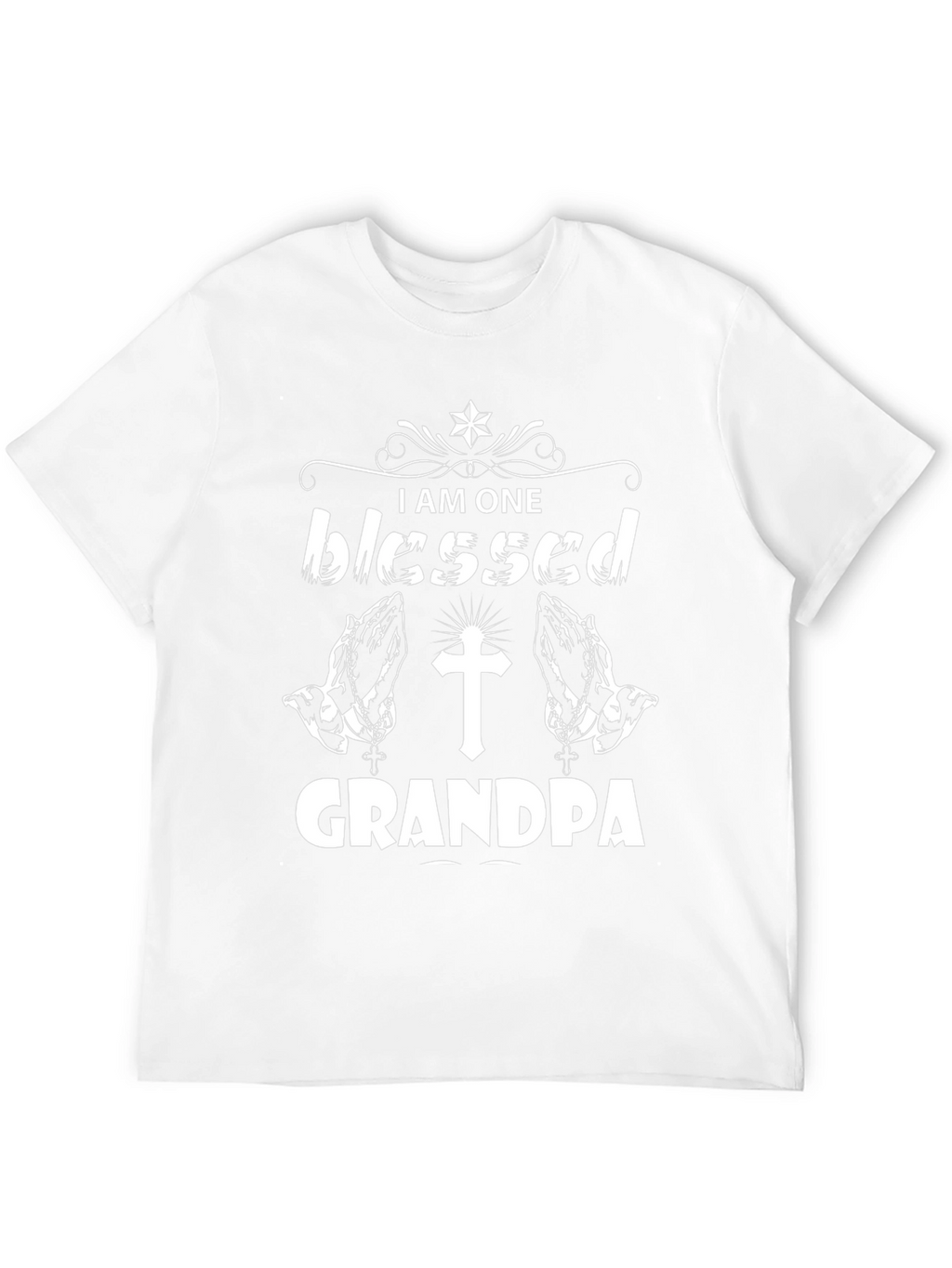 Blessed Grandpa T-Shirt - Religious Mens Tee