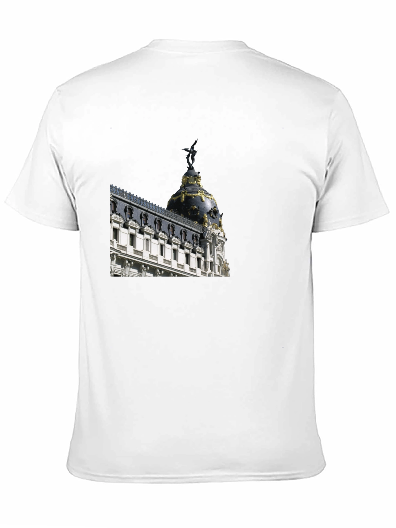 Madrid Architecture T-Shirt - Stylish Black Tee
