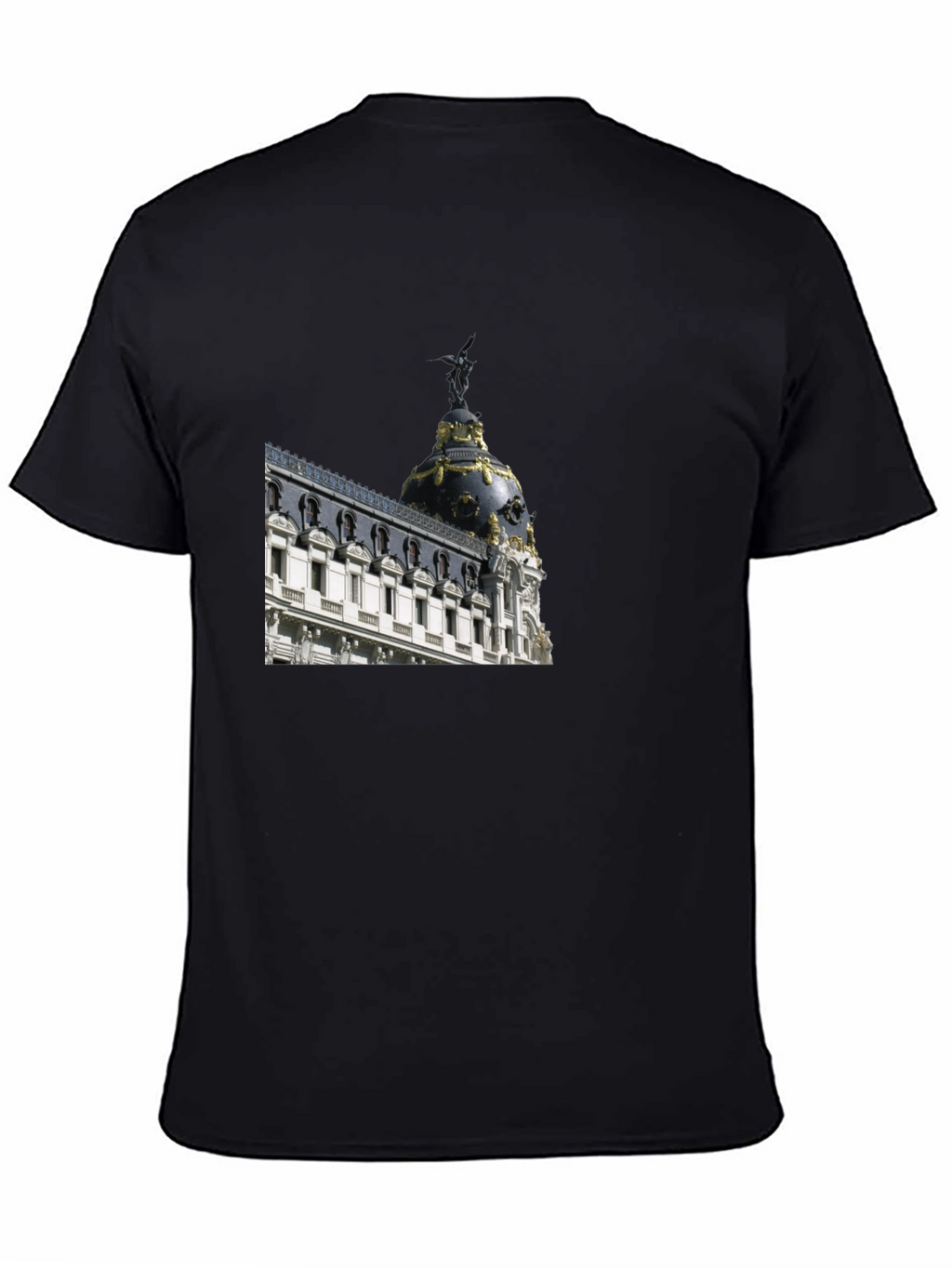 Madrid Architecture T-Shirt - Stylish Black Tee