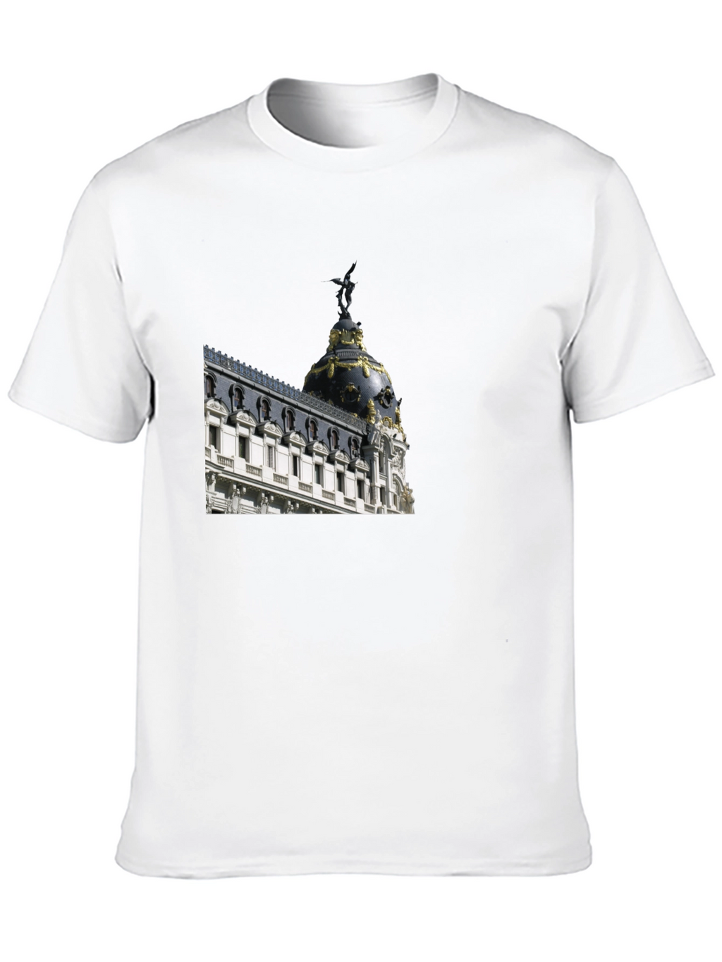 Madrid Architecture T-Shirt - Stylish Black Tee