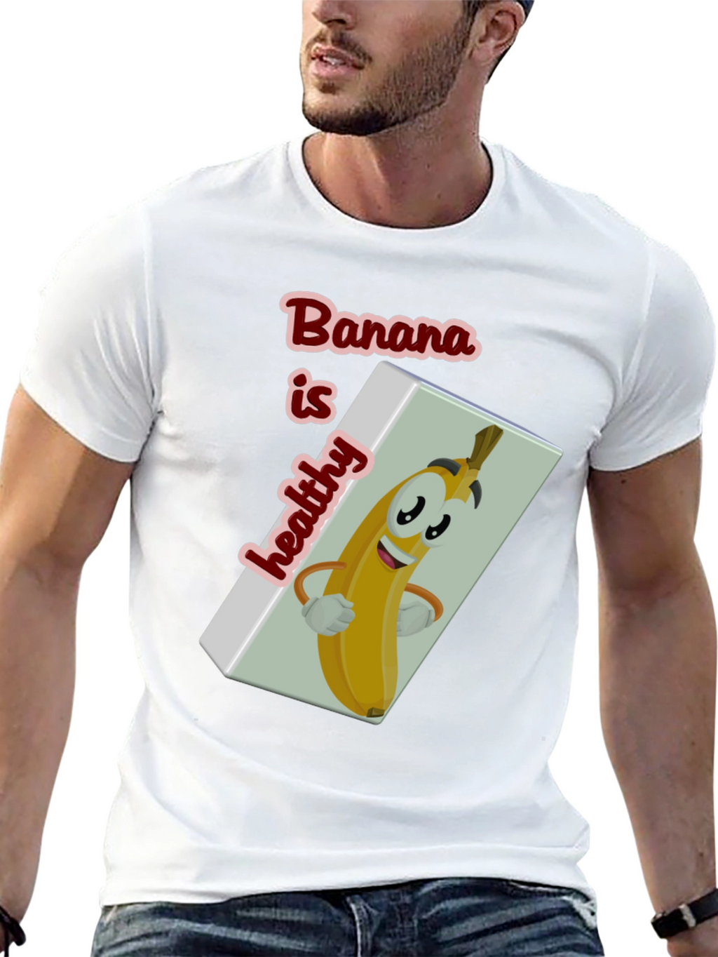 Funny Banana is Healthy Graphic T-Shirt