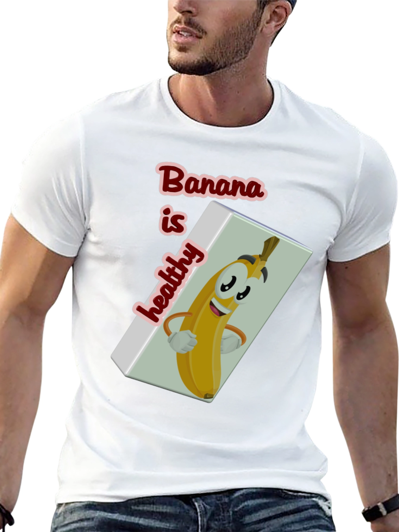 Funny Banana is Healthy Graphic T-Shirt