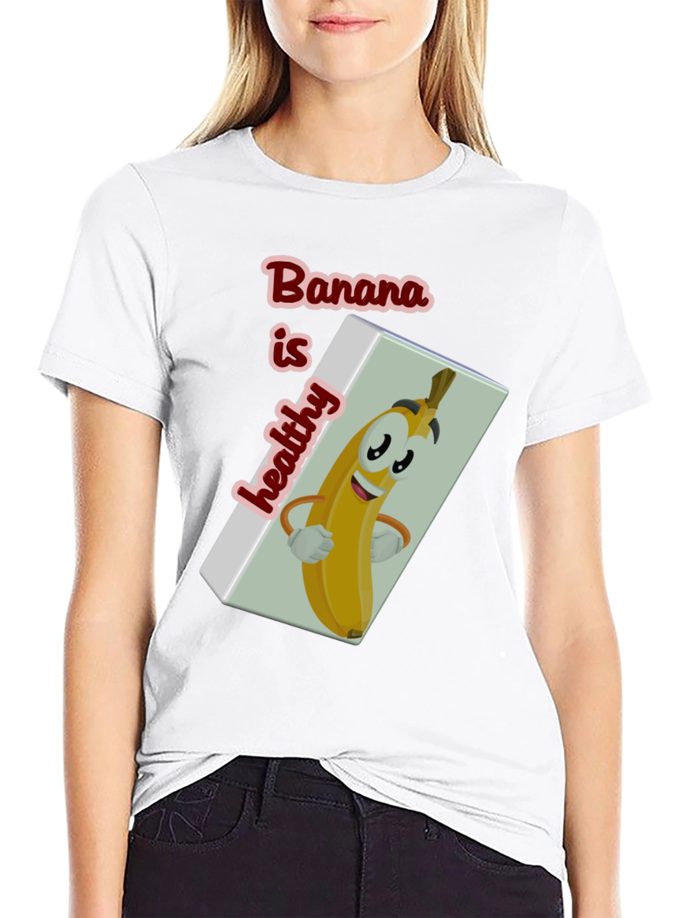 Funny Banana is Healthy Graphic T-Shirt