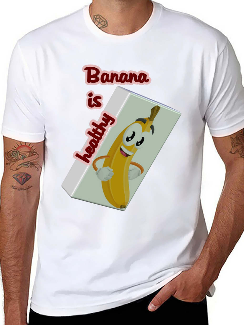 Funny Banana is Healthy Graphic T-Shirt