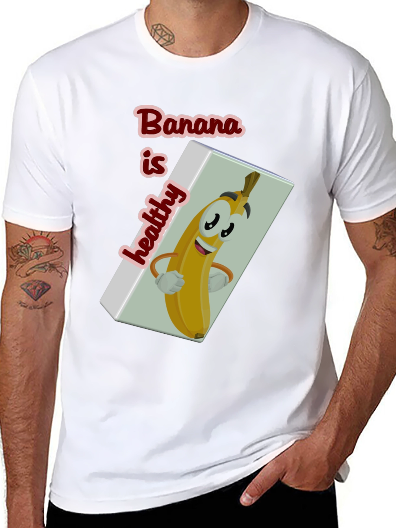 Funny Banana is Healthy Graphic T-Shirt