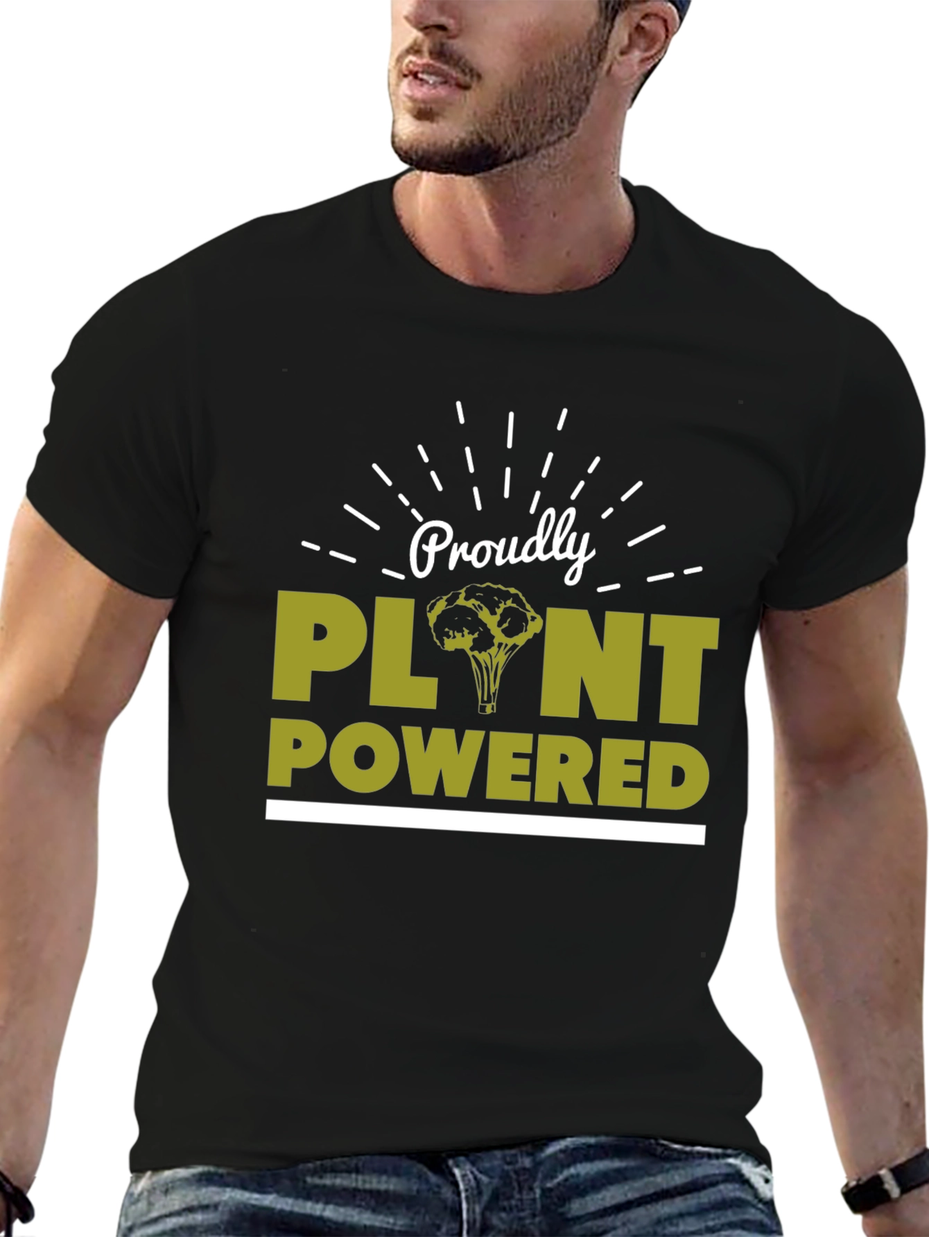 Proudly Plant Powered T-Shirt - Vegan Lifestyle Tee