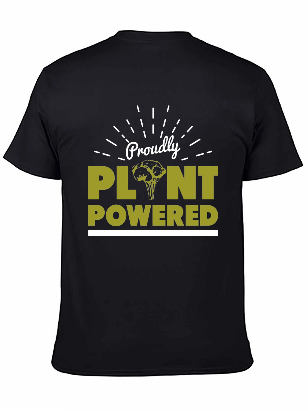 Proudly Plant Powered T-Shirt - Vegan Lifestyle Tee