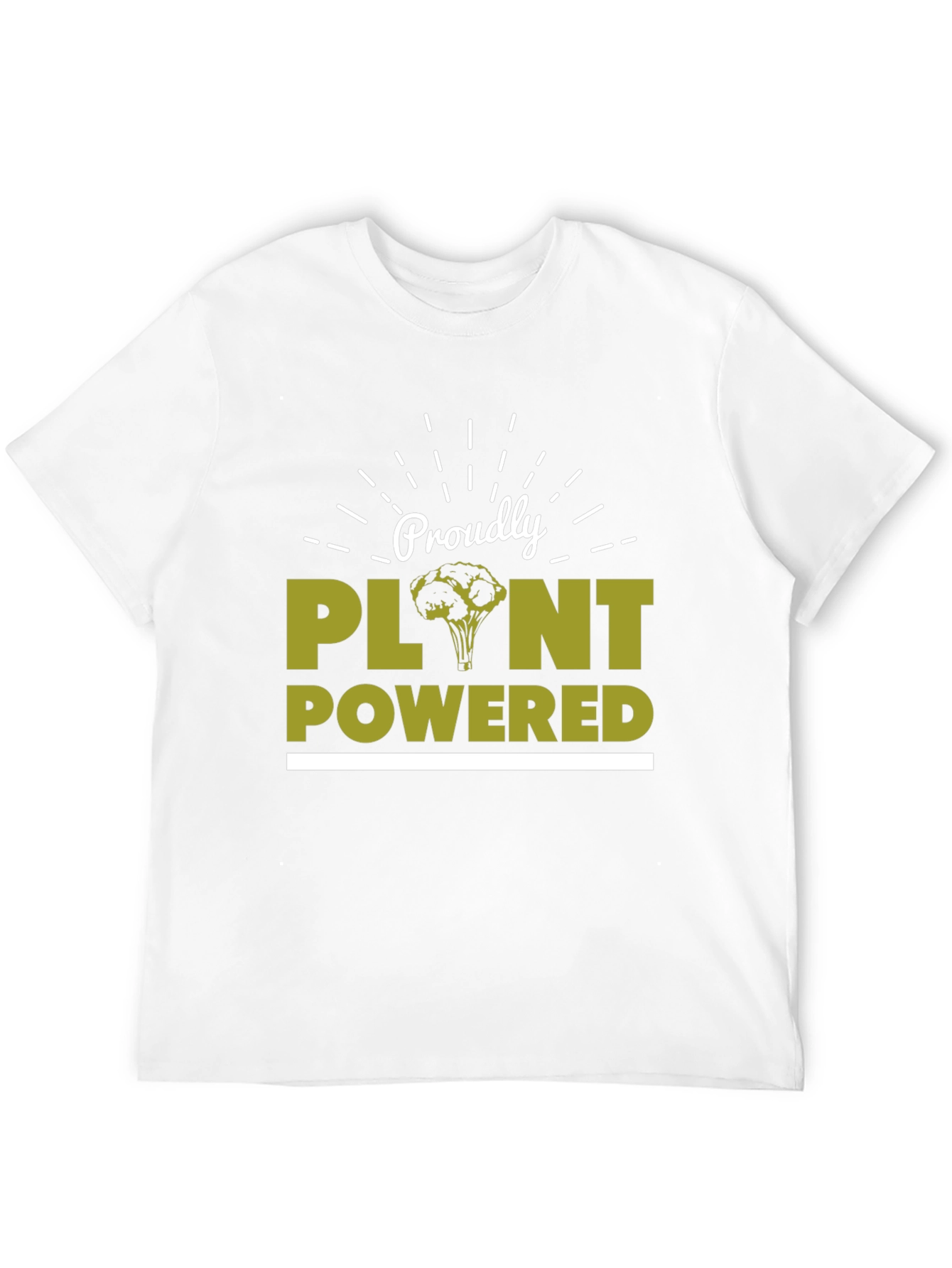 Proudly Plant Powered T-Shirt - Vegan Lifestyle Tee