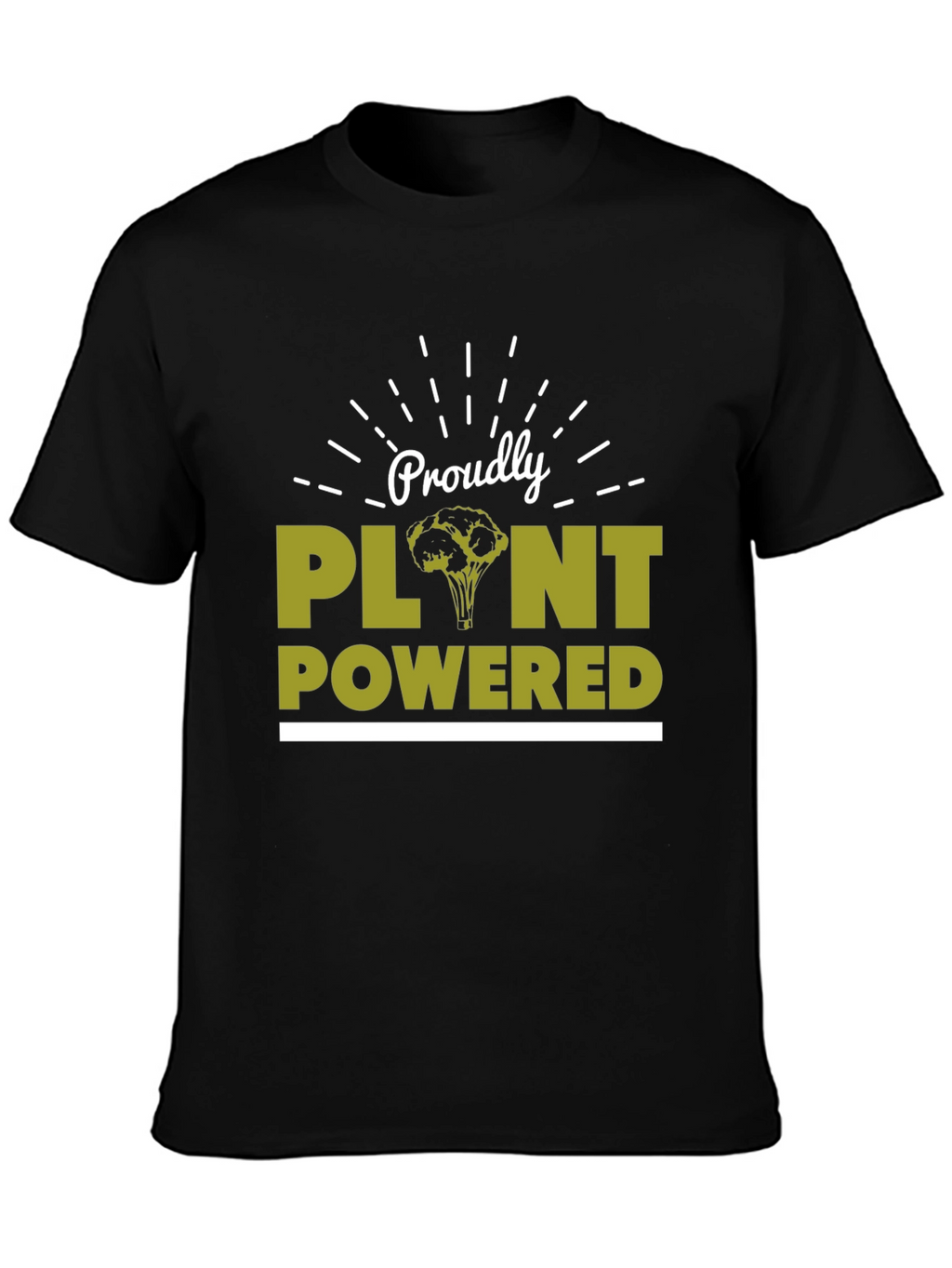 Proudly Plant Powered T-Shirt - Vegan Lifestyle Tee