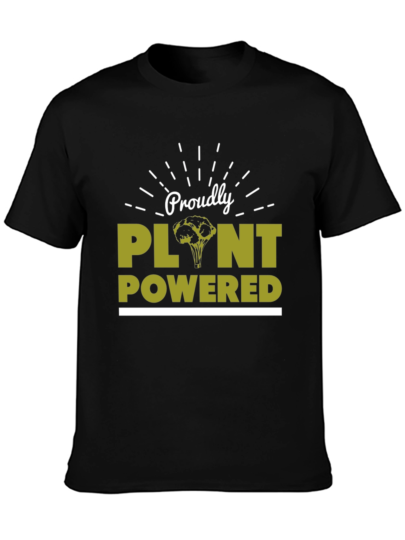 Proudly Plant Powered T-Shirt - Vegan Lifestyle Tee