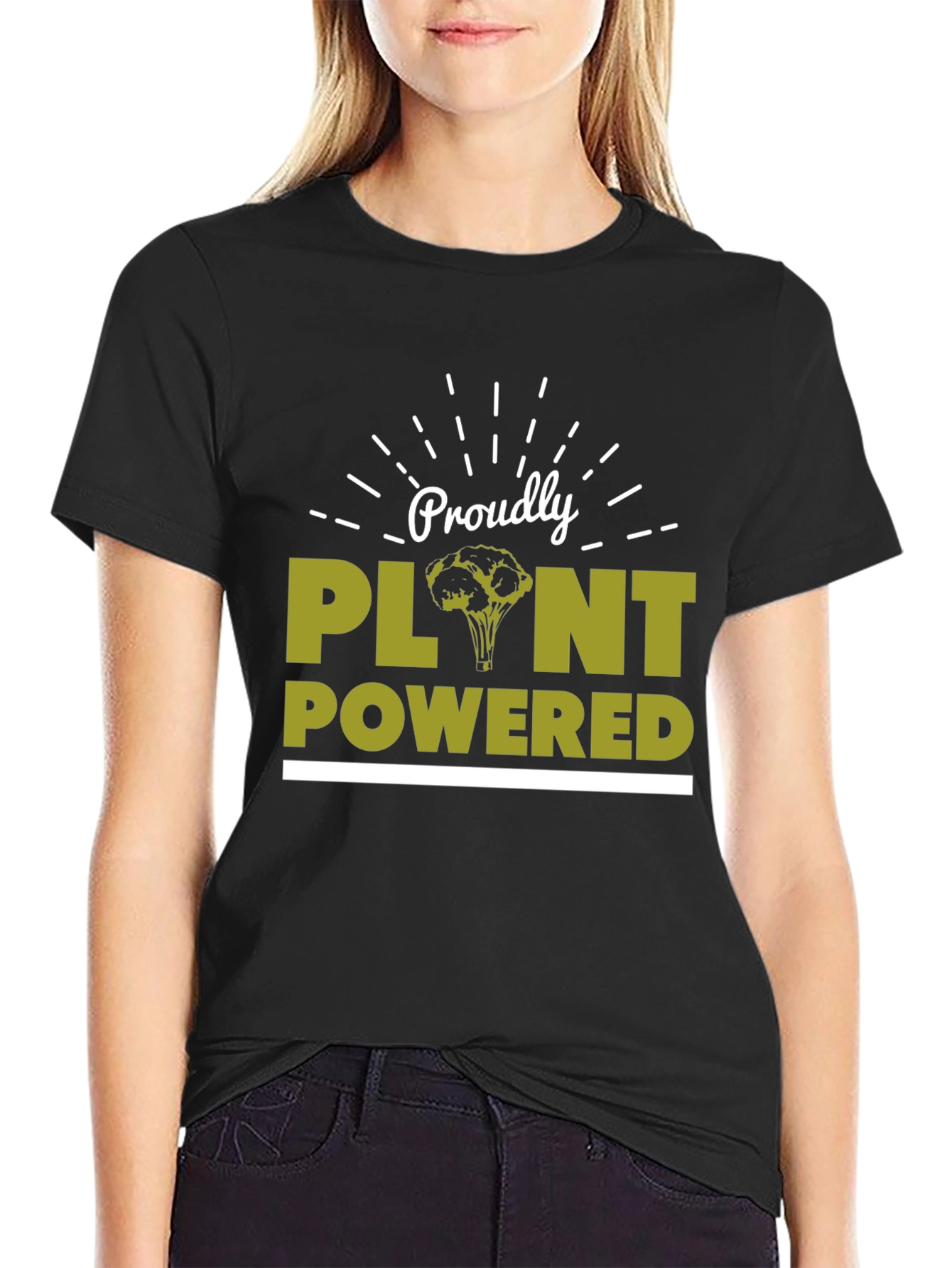 Proudly Plant Powered T-Shirt - Vegan Lifestyle Tee