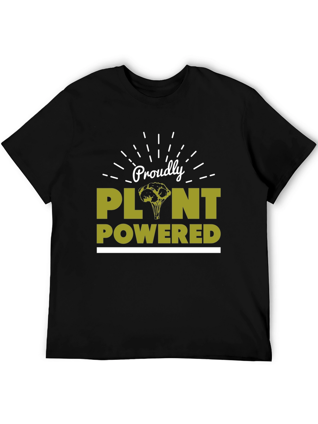 Proudly Plant Powered T-Shirt - Vegan Lifestyle Tee