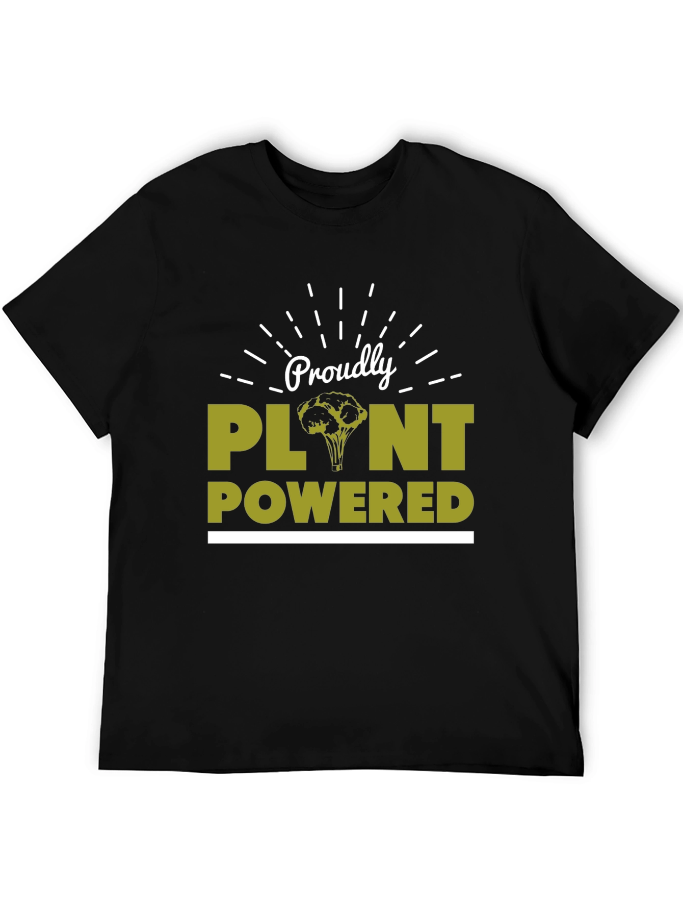 Proudly Plant Powered T-Shirt - Vegan Lifestyle Tee