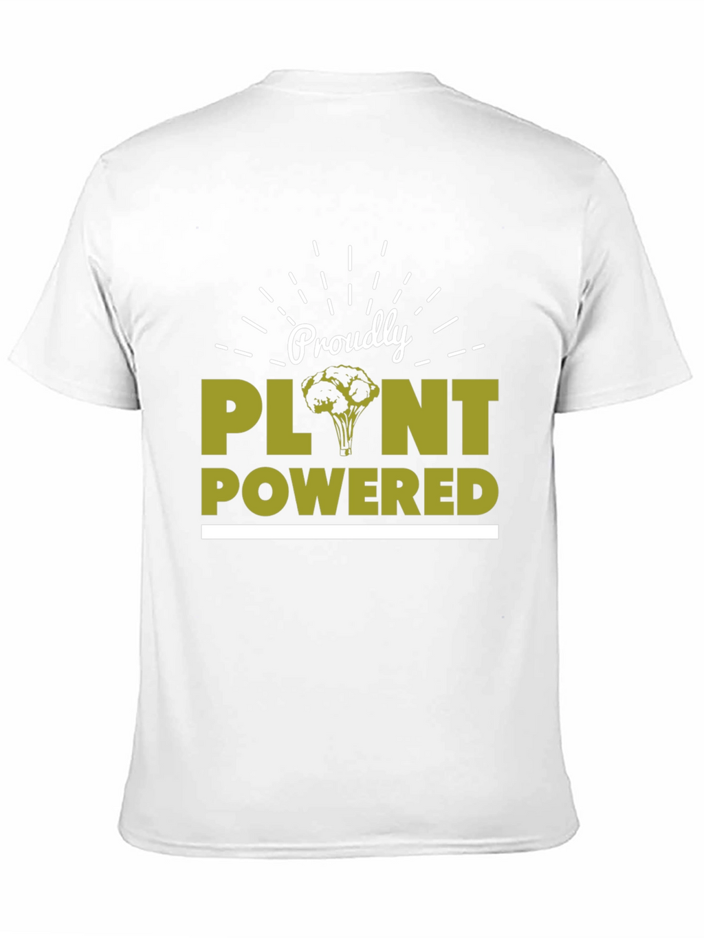 Proudly Plant Powered T-Shirt - Vegan Lifestyle Tee