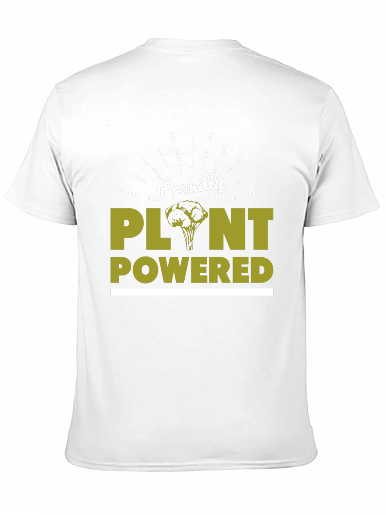 Proudly Plant Powered T-Shirt - Vegan Lifestyle Tee