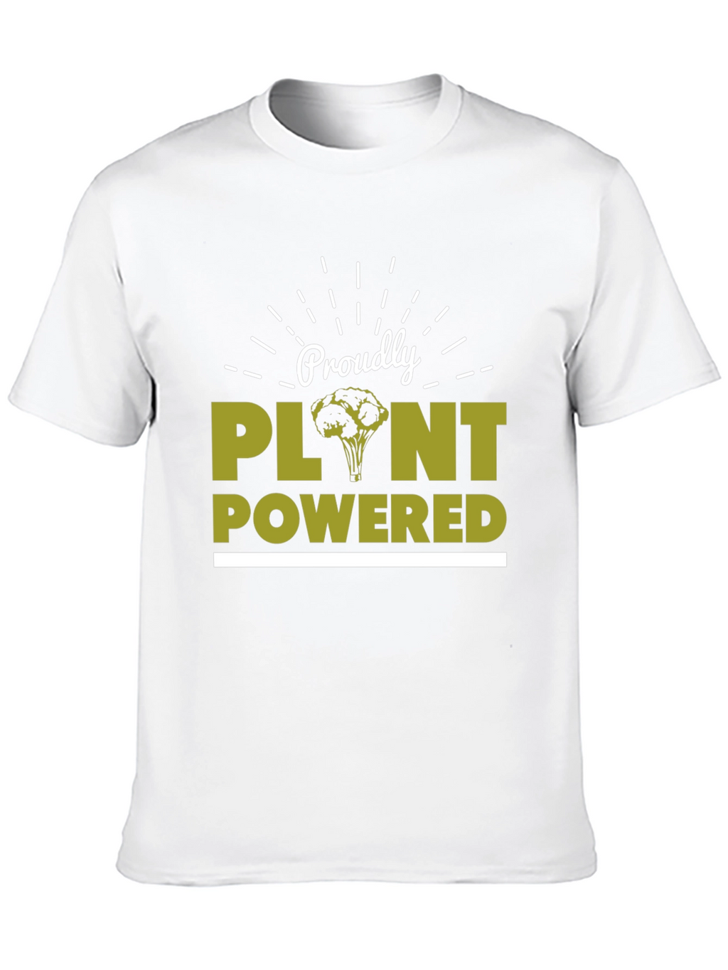Proudly Plant Powered T-Shirt - Vegan Lifestyle Tee