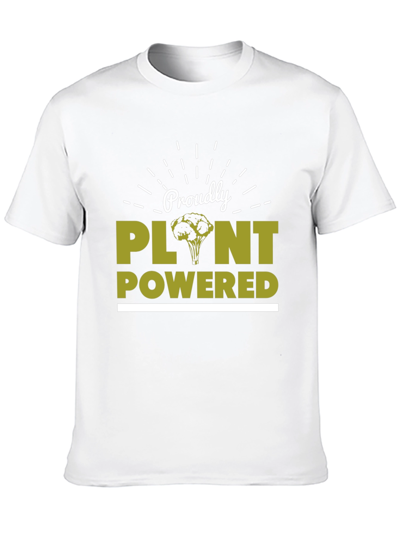 Proudly Plant Powered T-Shirt - Vegan Lifestyle Tee