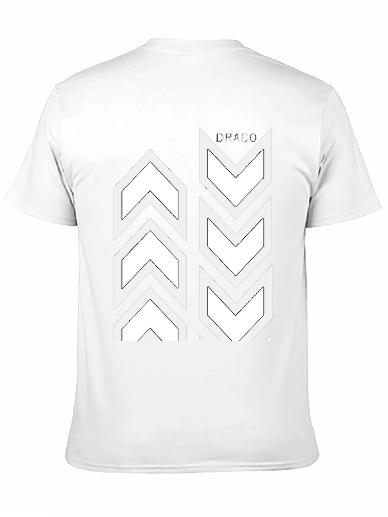 Draco Graphic Tee - Arrow Design Black Cotton T-Shirt