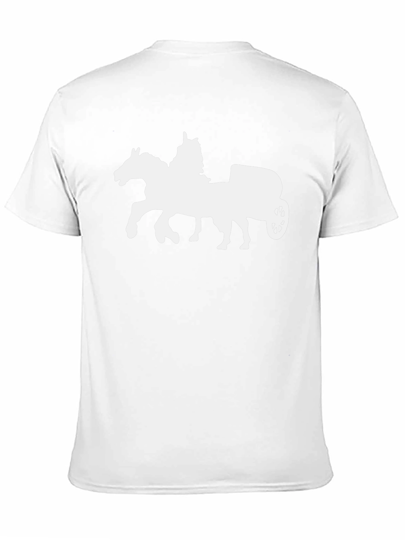 Horse Chariot Graphic Tee - Classic Black T-Shirt