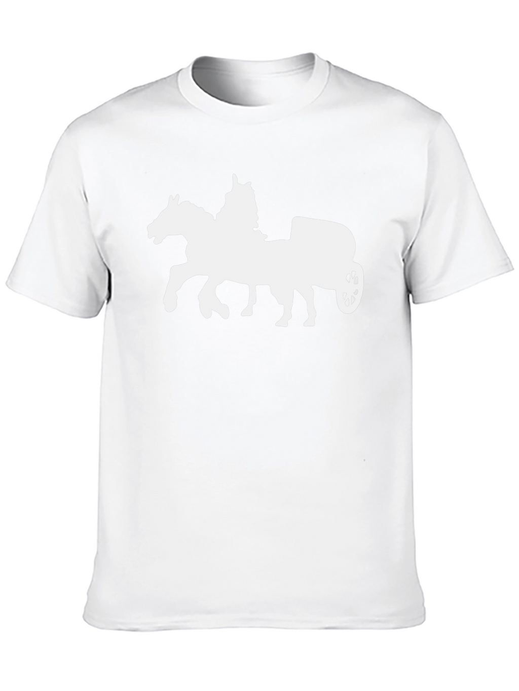 Horse Chariot Graphic Tee - Classic Black T-Shirt