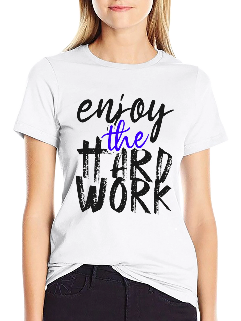 Enjoy the Hard Work Black T-Shirt