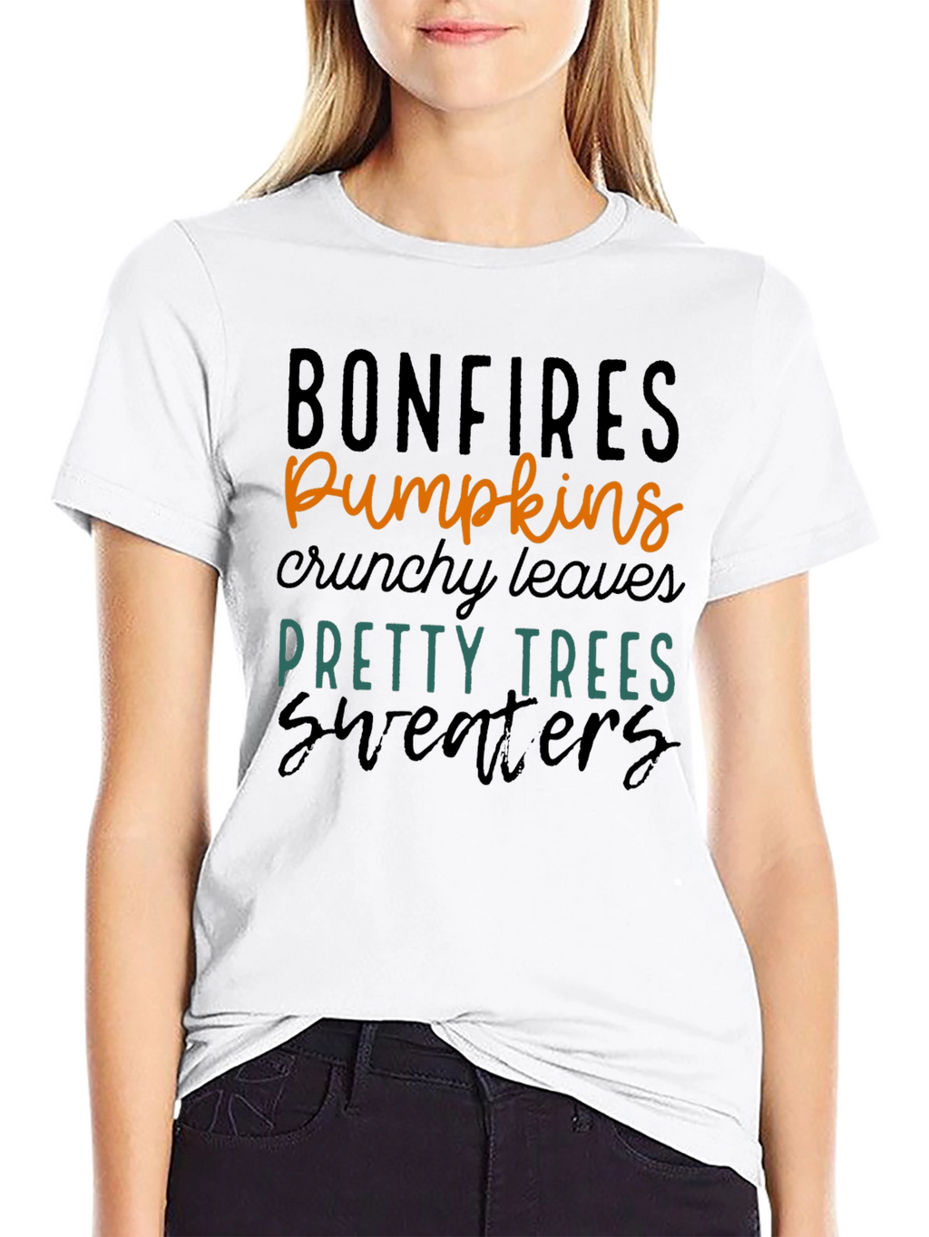 Bonfires Pumpkins Graphic T-Shirt