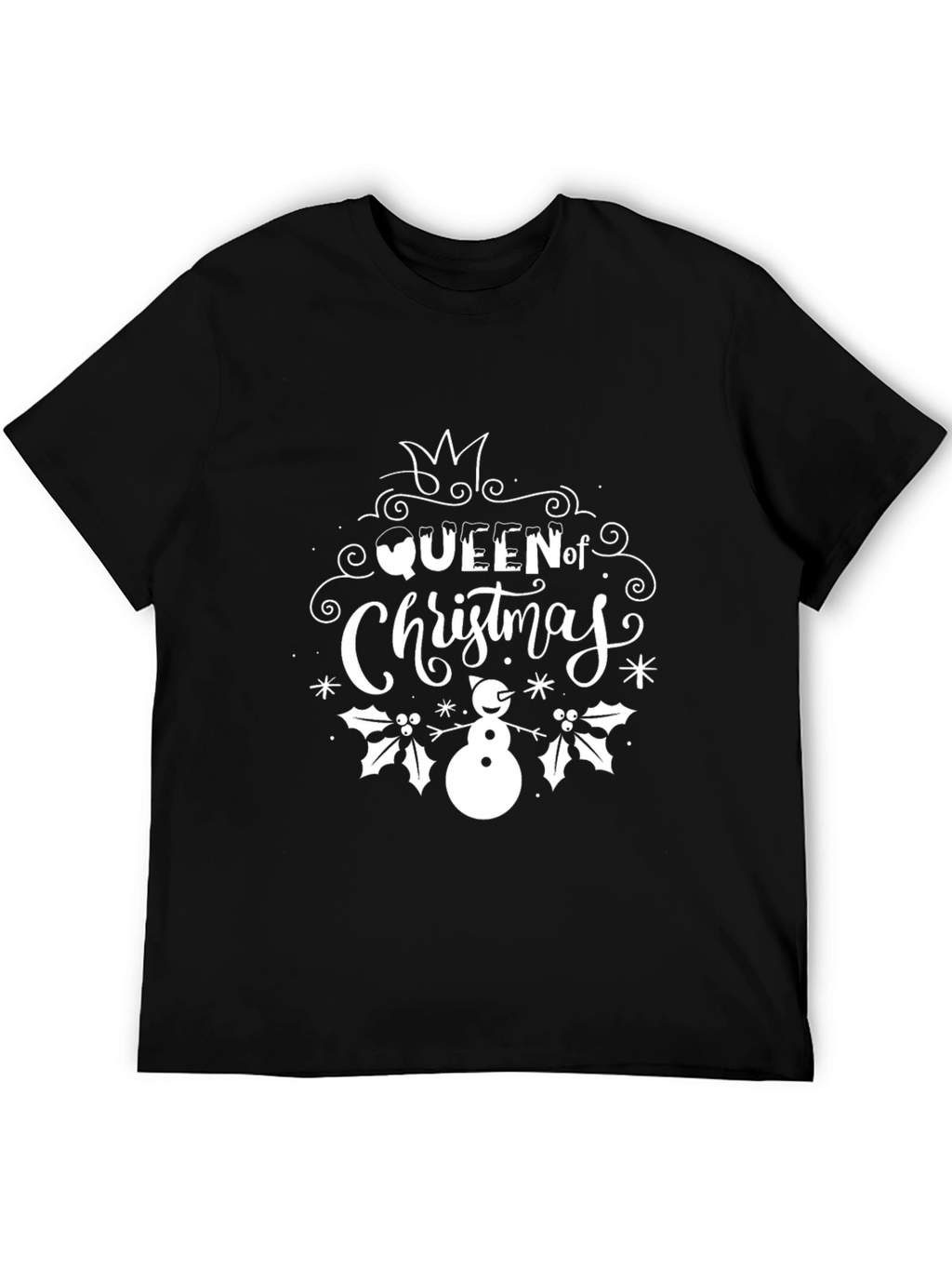 Queen of Christmas Holiday Graphic T-Shirt