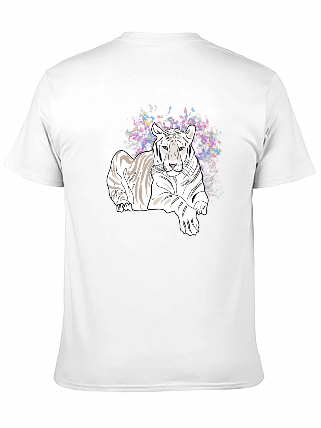 Tiger Graphic Tee - Black Casual T-Shirt