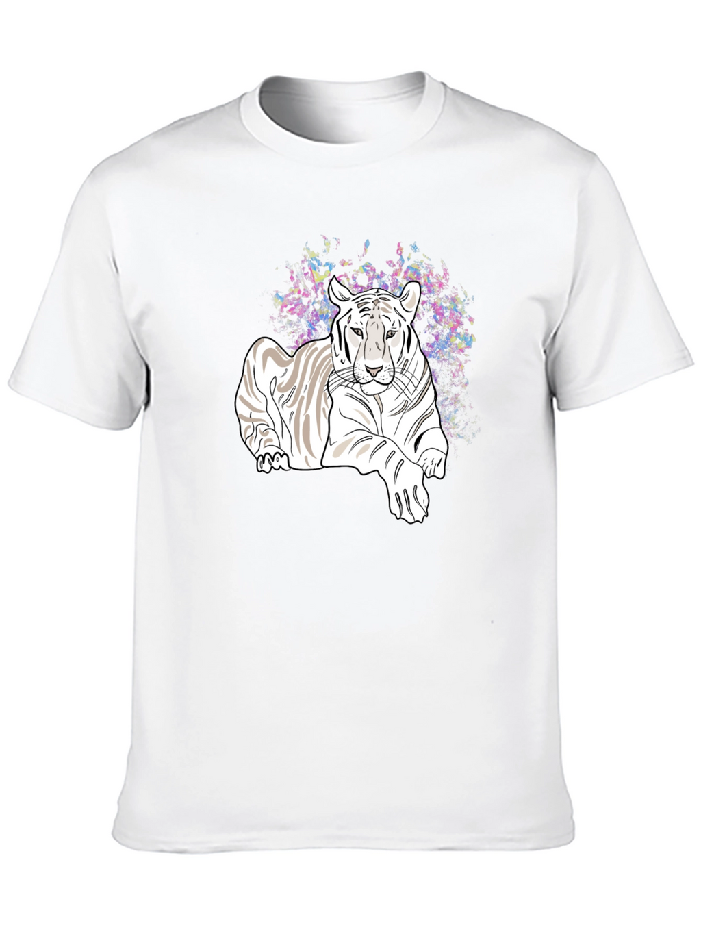 Tiger Graphic Tee - Black Casual T-Shirt