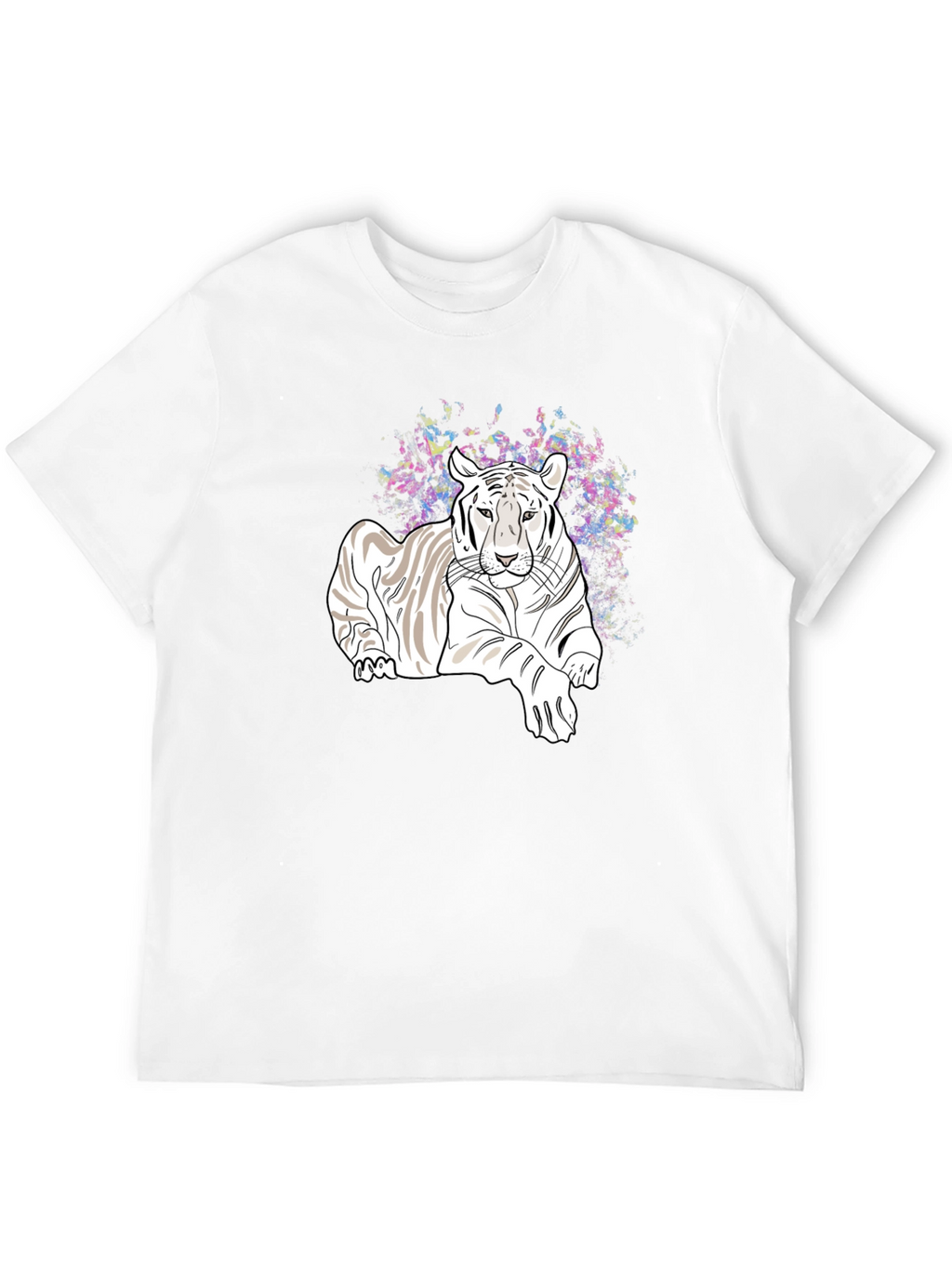 Tiger Graphic Tee - Black Casual T-Shirt