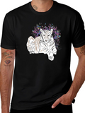 Tiger Graphic Tee - Black Casual T-Shirt