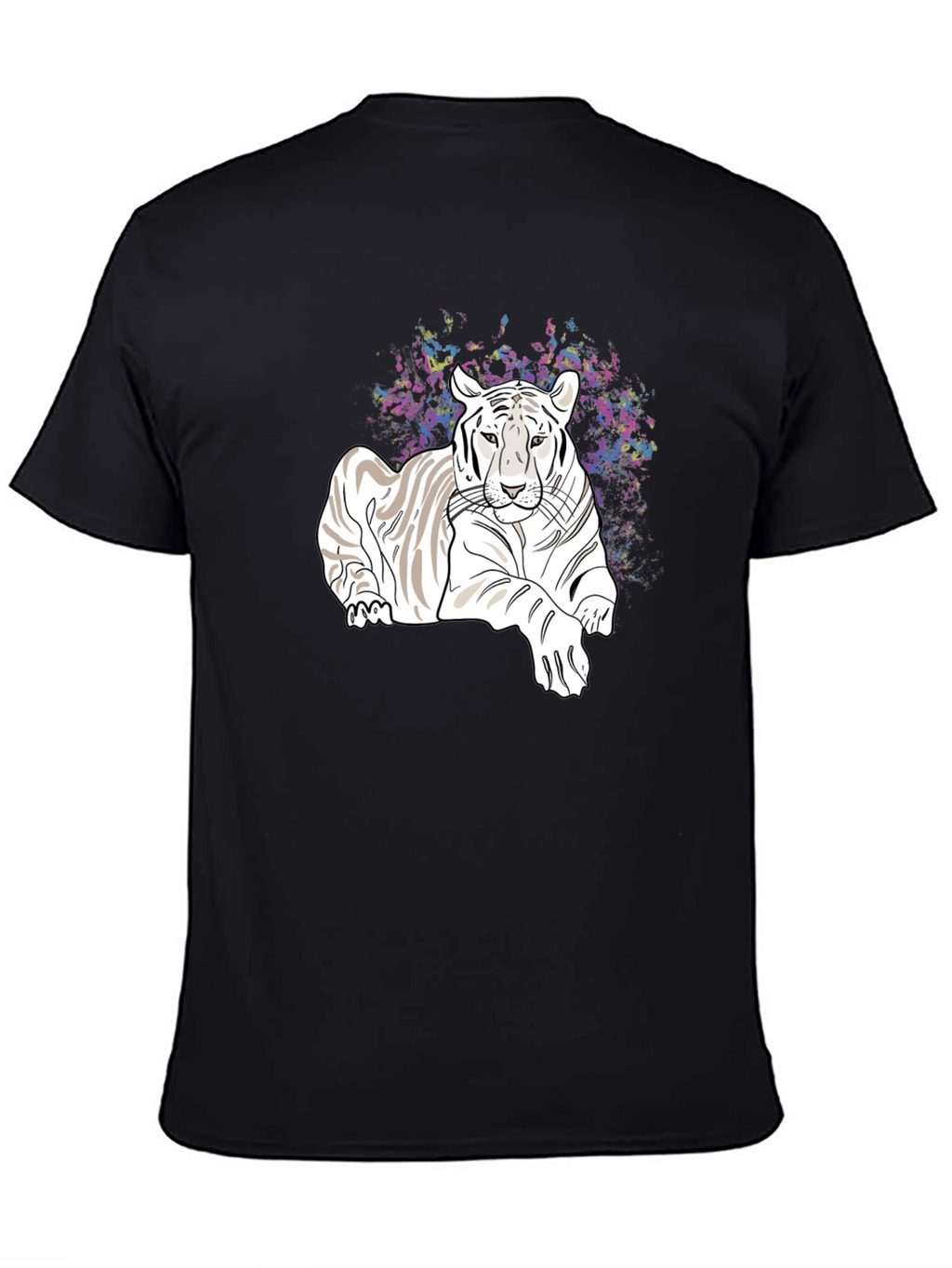 Tiger Graphic Tee - Black Casual T-Shirt