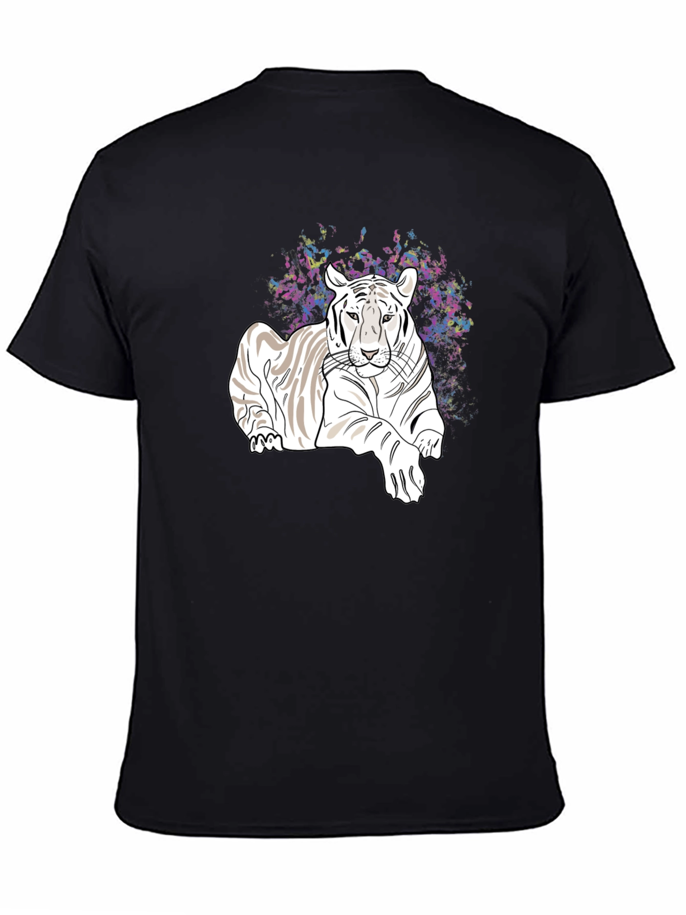 Tiger Graphic Tee - Black Casual T-Shirt