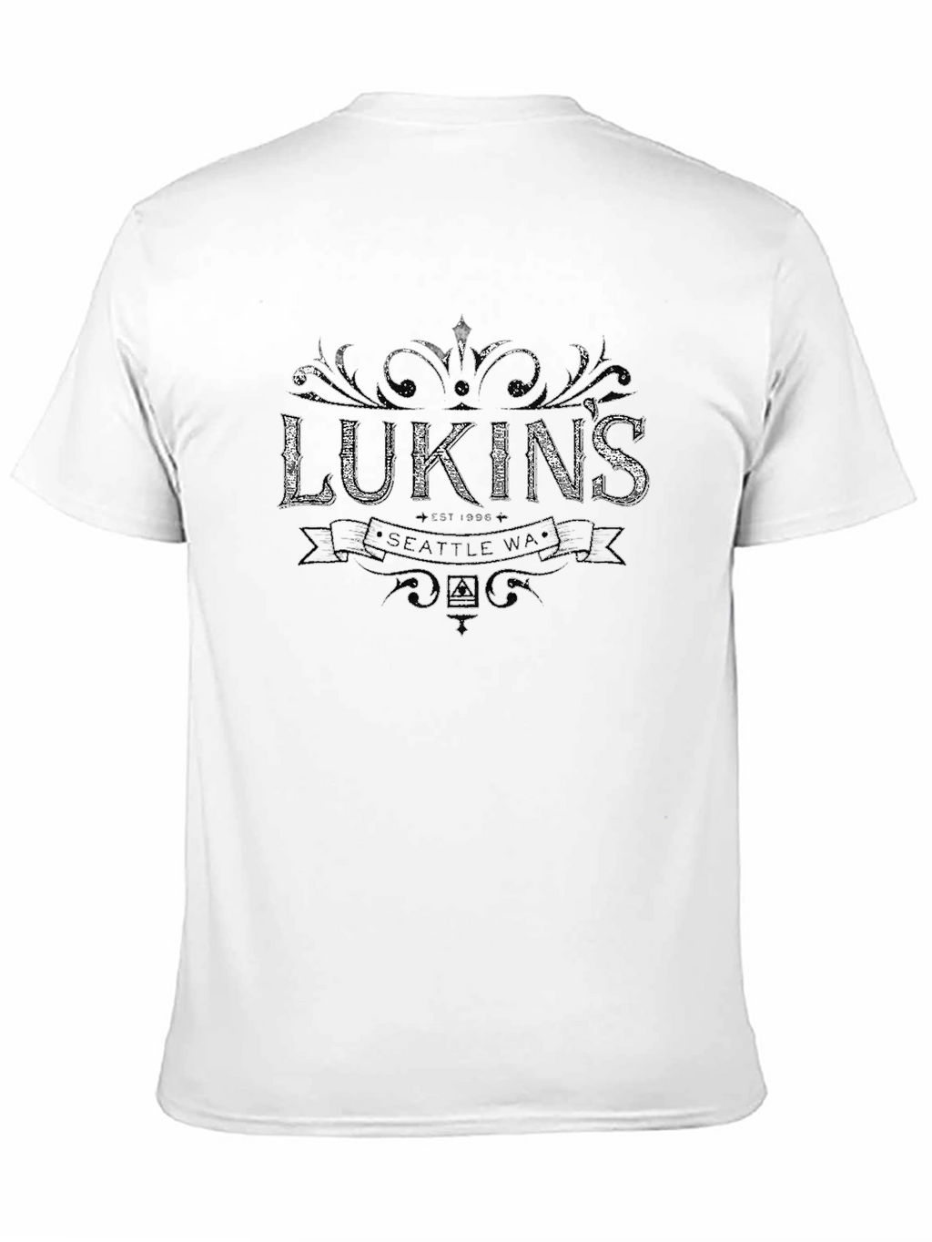 Lukins Seattle WA Black Graphic Tee
