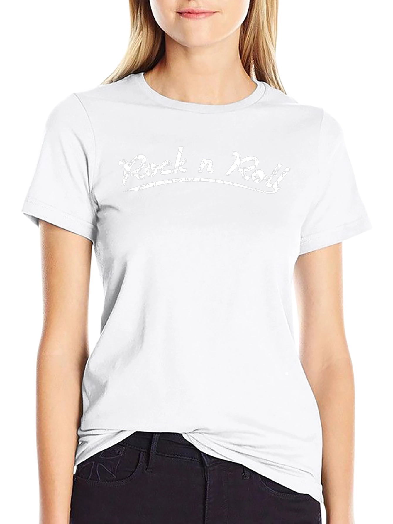 Vintage Rock n Roll Graphic Tee - Black