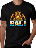 Bali Buddha Graphic Tee - Mens Black T-Shirt
