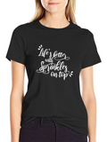 Lifes Better With Sprinkles Black T-Shirt