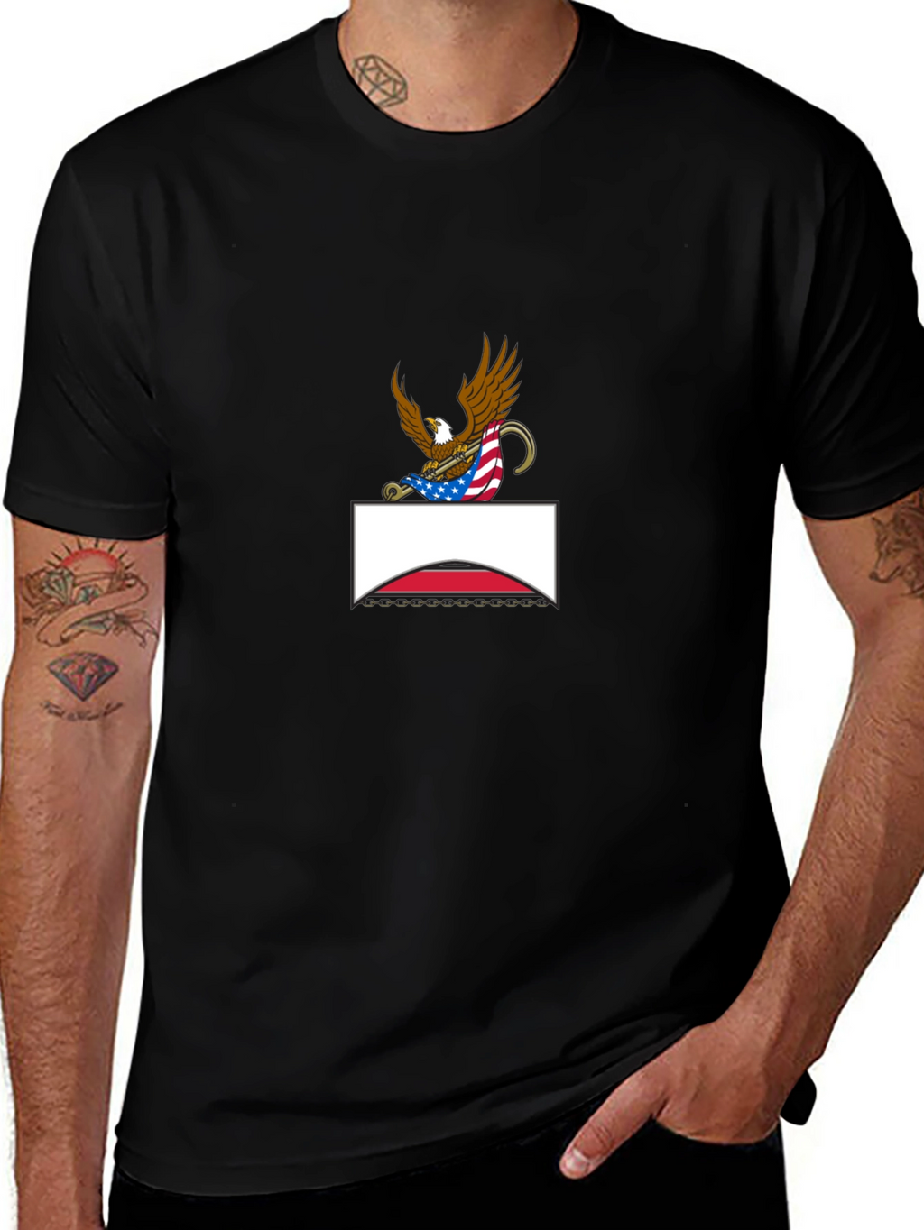 Eagle Crest Graphic Tee - Patriotic Style