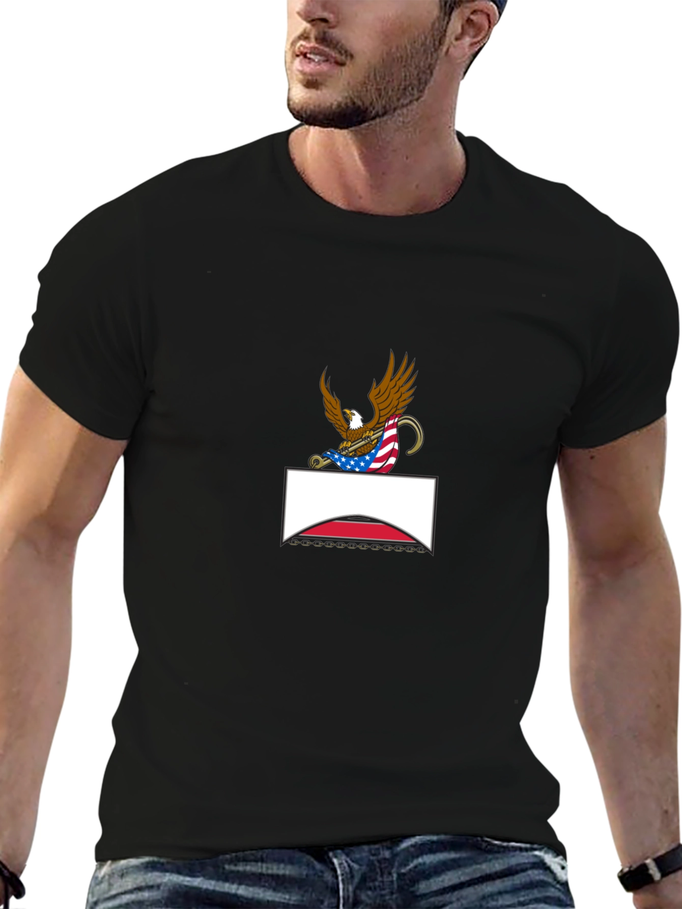 Eagle Crest Graphic Tee - Patriotic Style